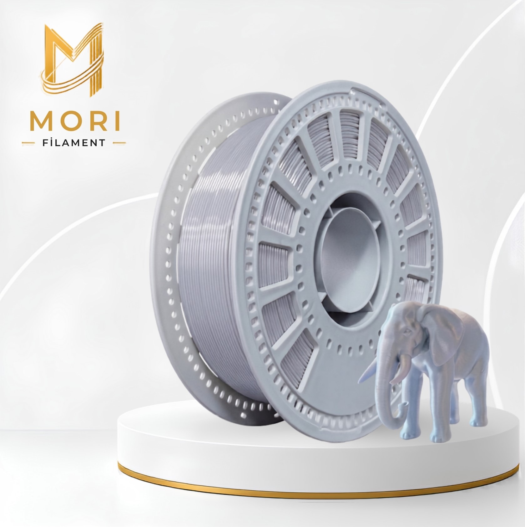 PLA Silk Gümüş Filament 1.75mm 1kg
