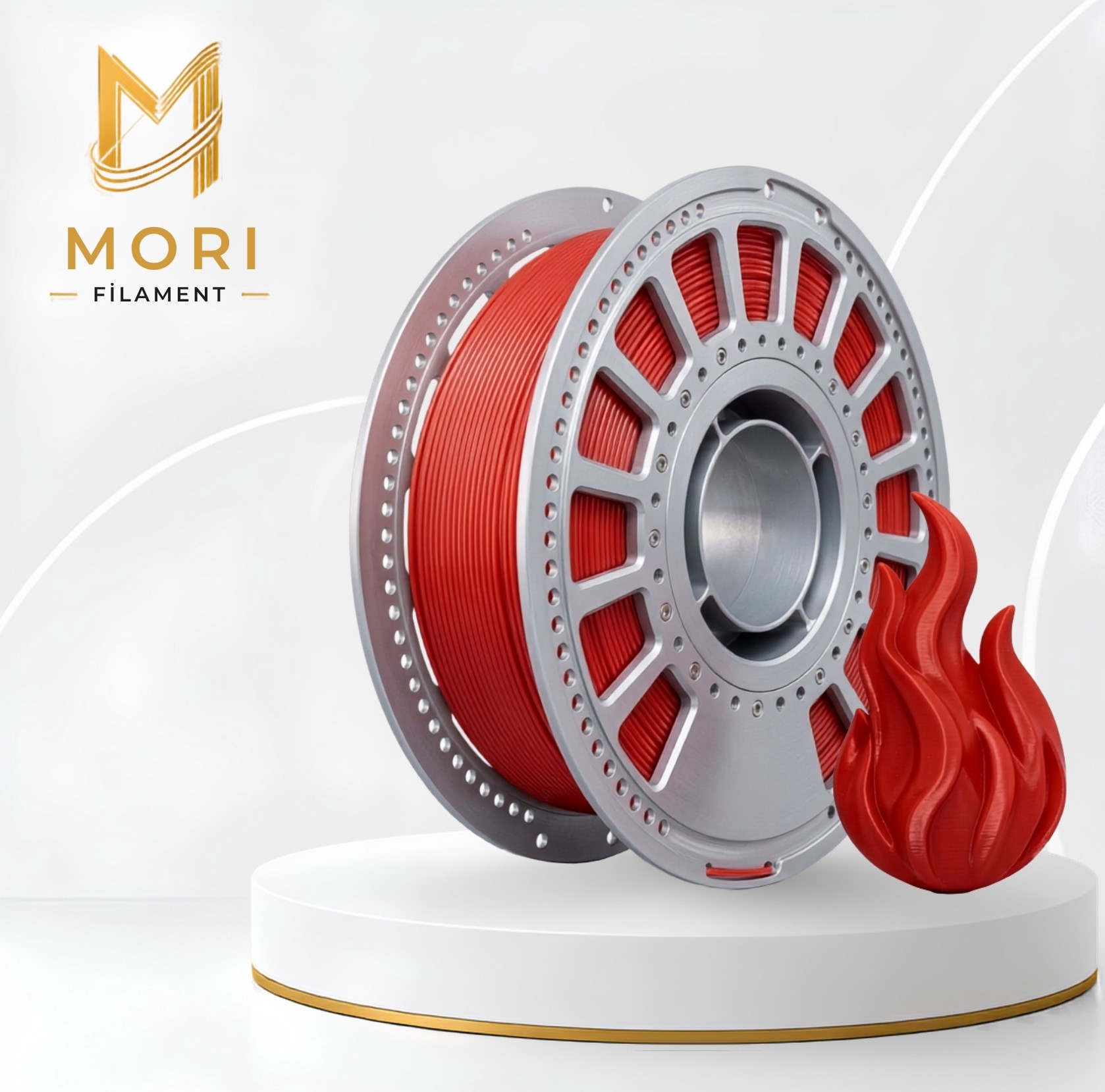 PLA Silk Kırmızı Filament 1.75mm 1kg