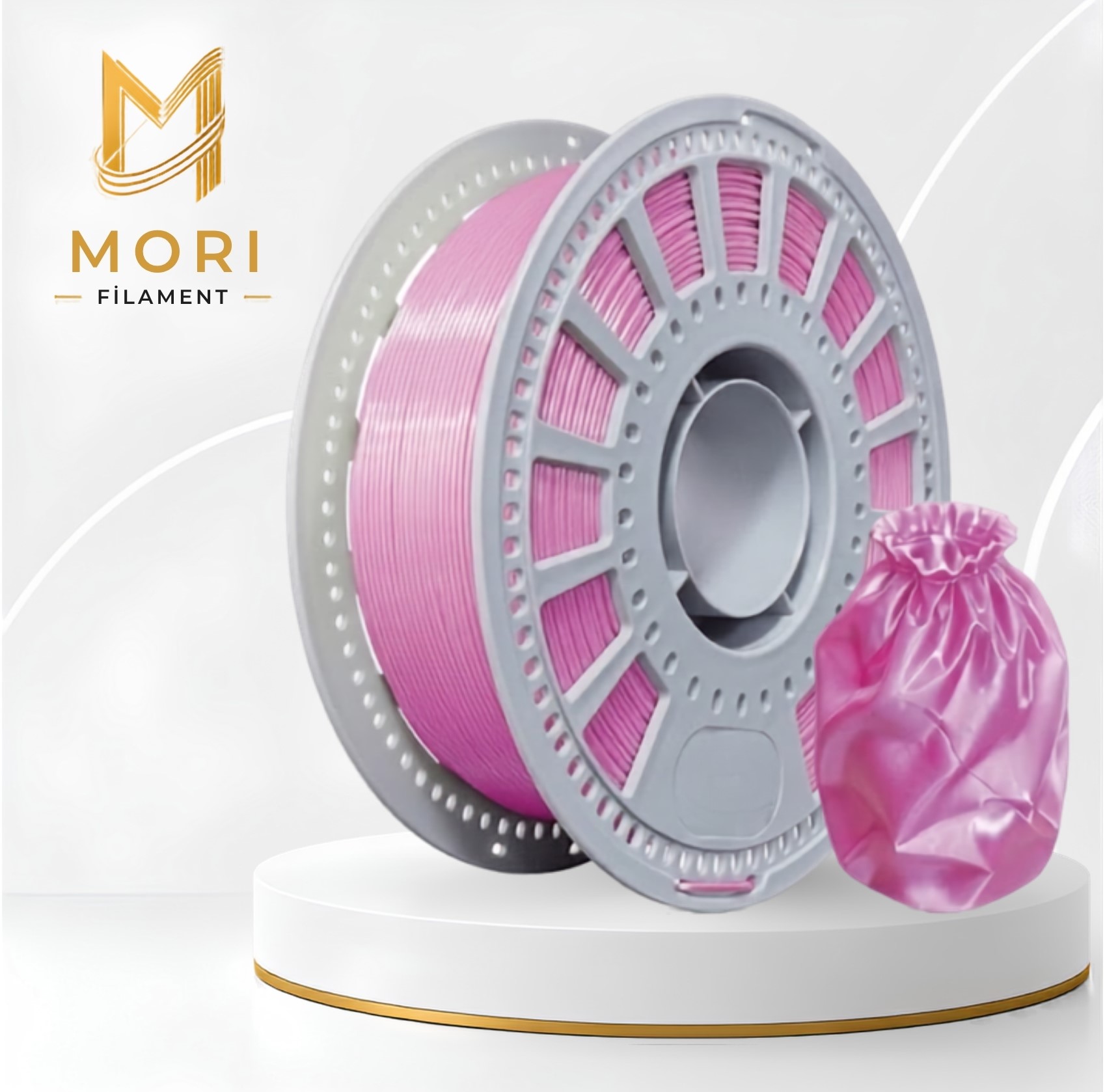 PLA Silk Pembe Mor Filament 1.75mm 1kg