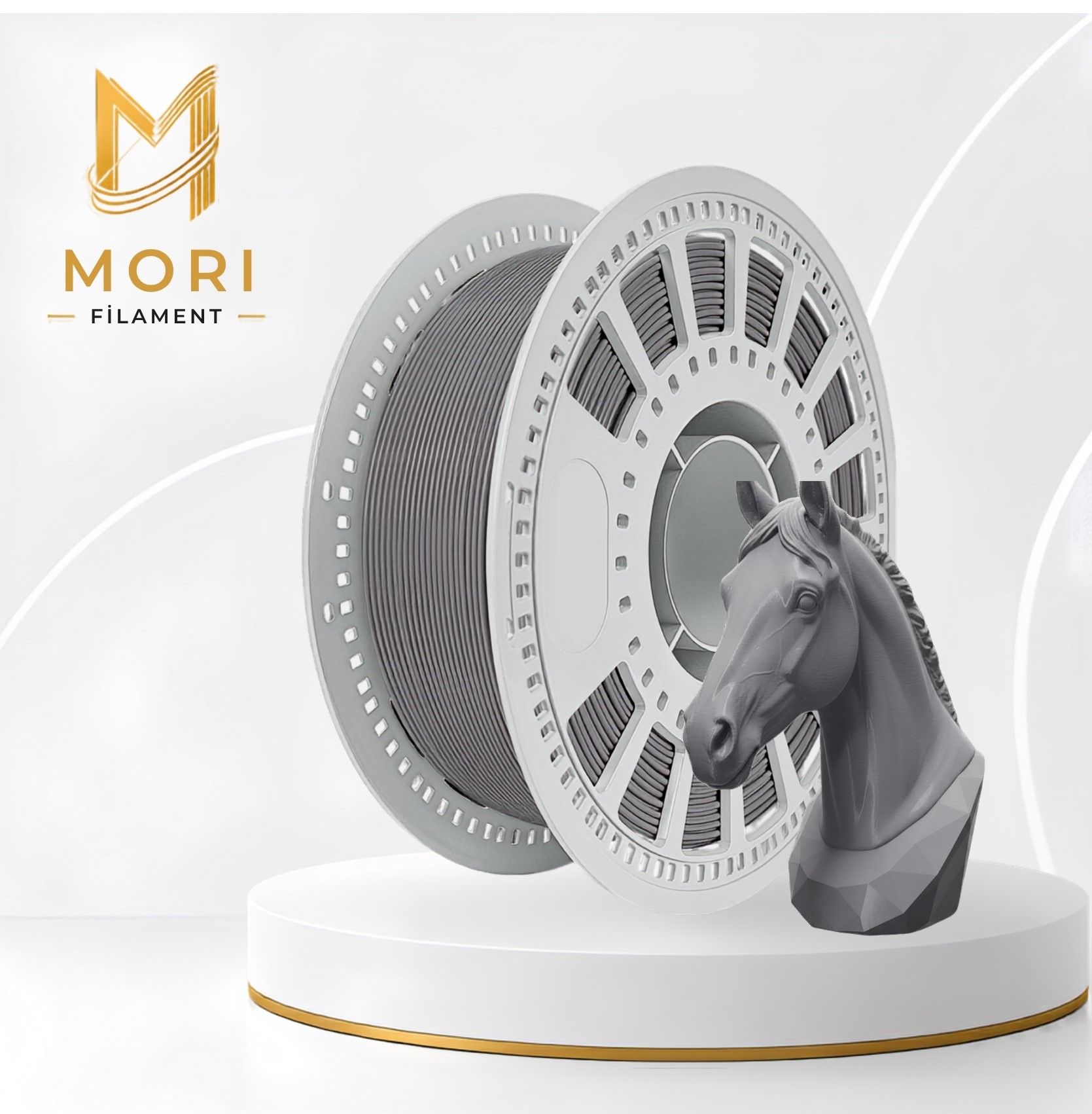 PLA+ Gri Filament 1.75mm 1kg