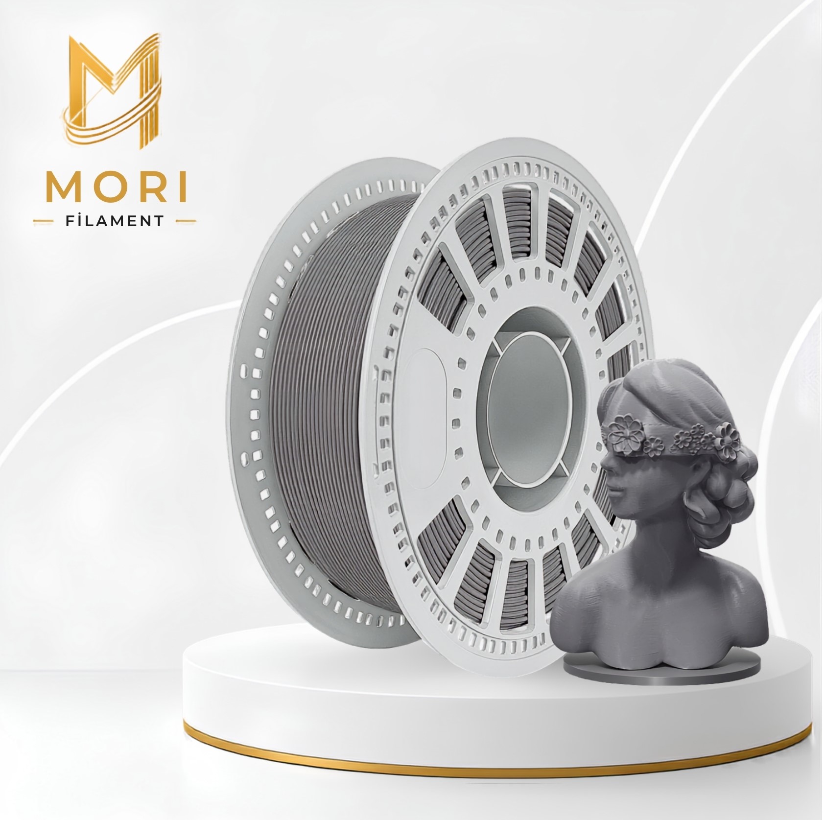 PLA+ Açık Gri Filament 1.75mm 1kg