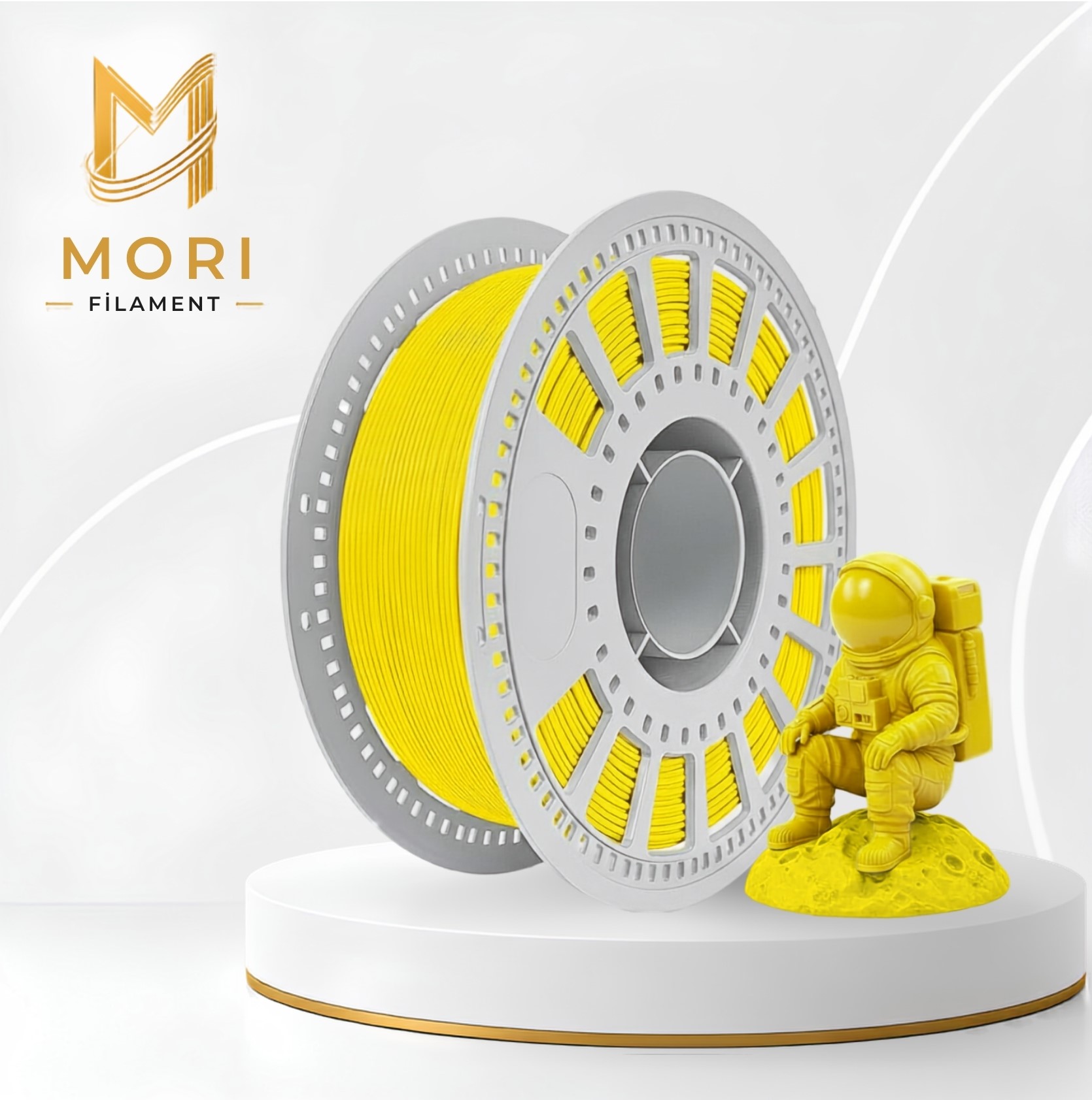 PLA+ Sarı Filament 1.75mm 1kg