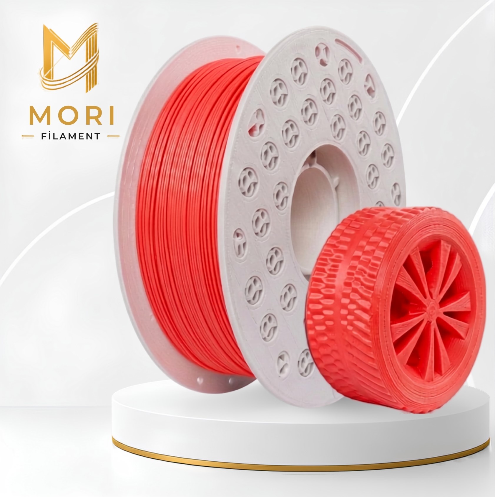 TPU Açık Kırmızı Filament 1.75mm 1kg